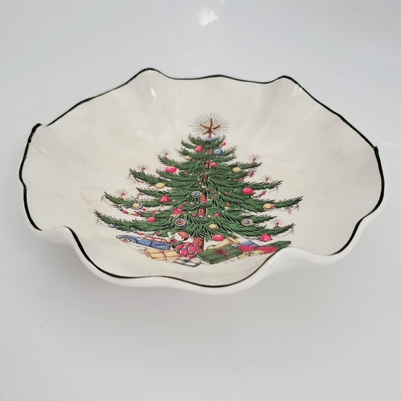 Vtg Christmas Candy / Nut Dish, English Barrington Ironstone China - Picture 2 of 9